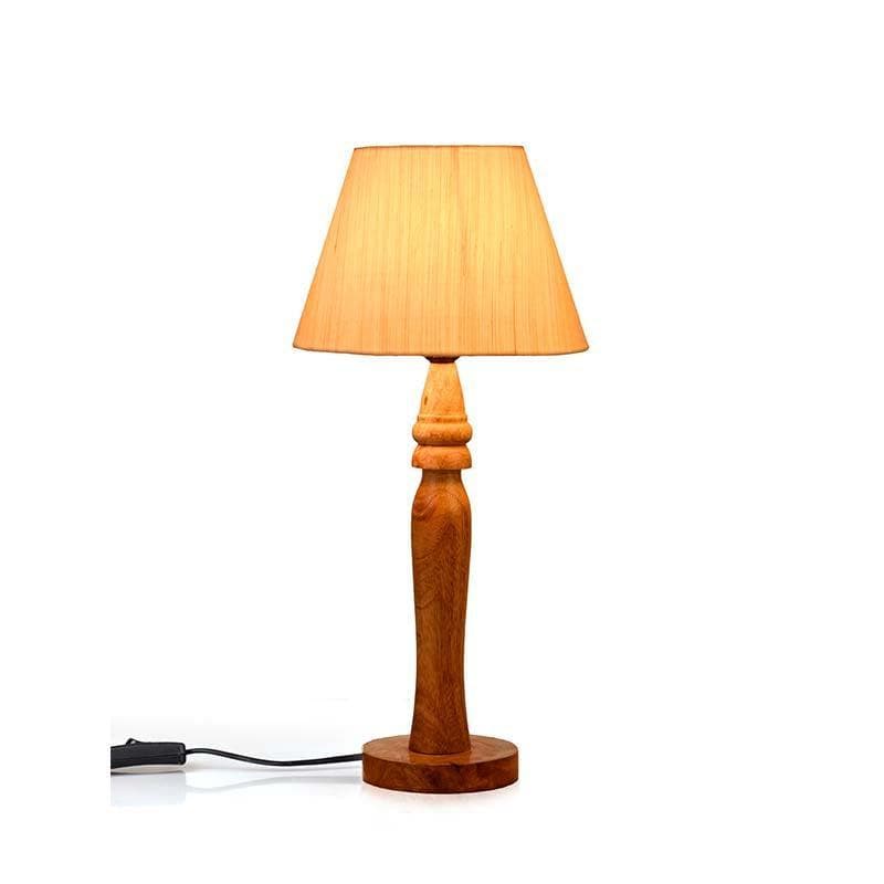 Beige Royal Fabric Table Lamp - Brown media 6