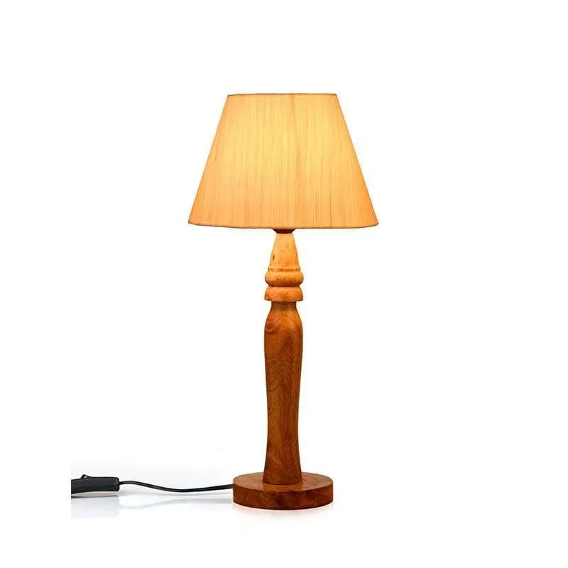 Beige Royal Fabric Table Lamp - Brown media 6