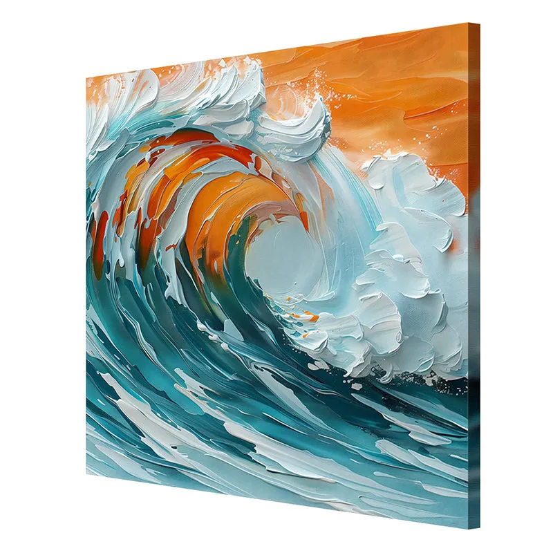 Ocean Waves Wall Painting media 6