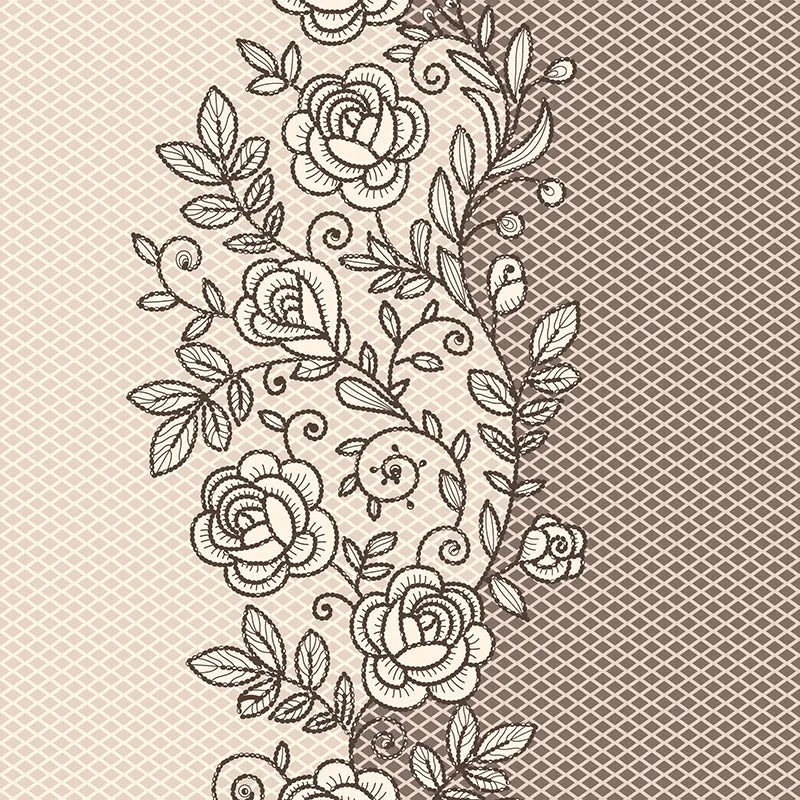 Earthen Flowers Fitted Microfiber Bedsheet (Grey) - 150 GSM media 3