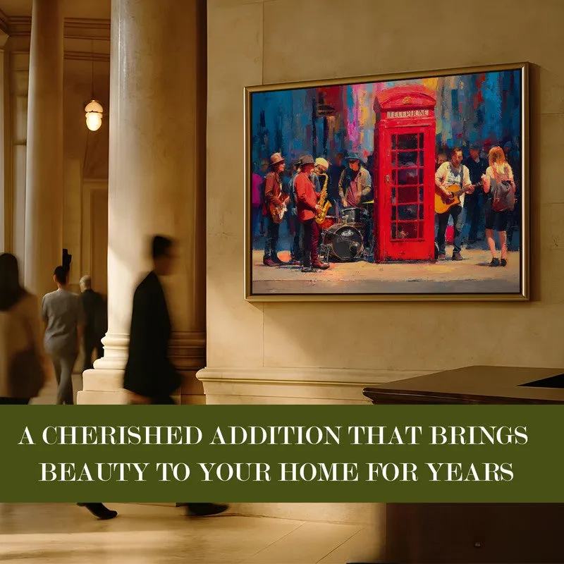 London Street Canvas Wall Painting With Frame media 7