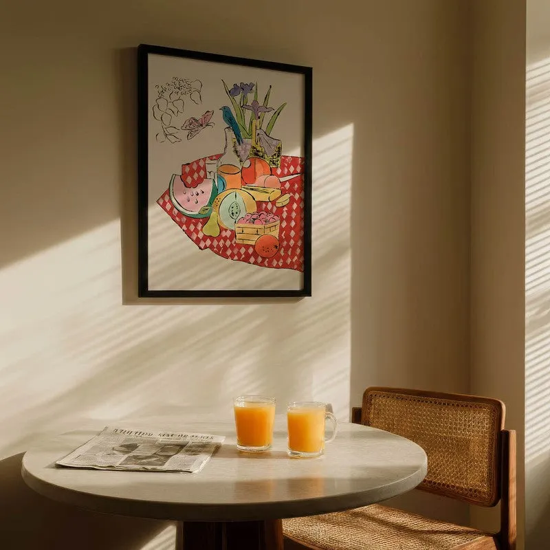 Savory Scene Archival Canvas Wall Art - Black media 5