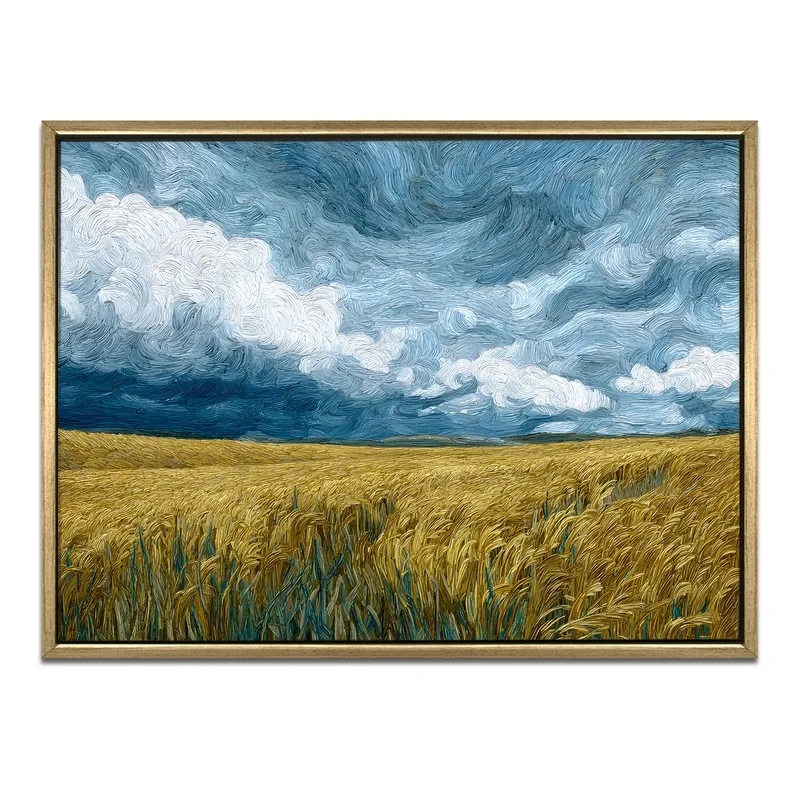 Harvest Sky Canvas Wall Painting With Frame media 3