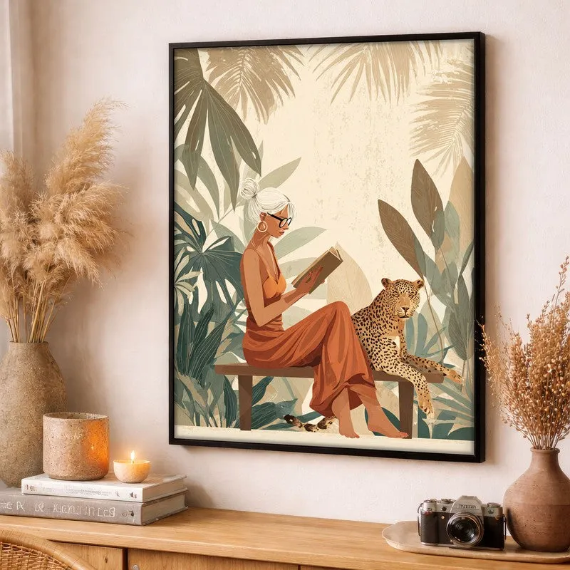 Elowen Canvas Wall Painting With Black Frame media 5