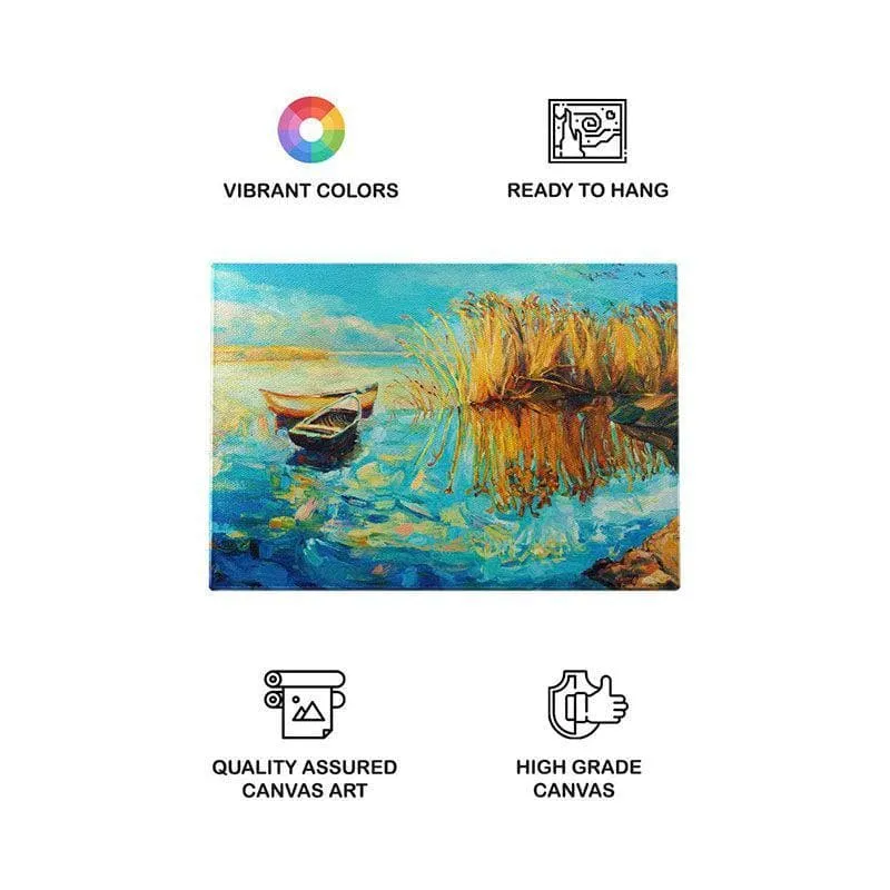 Beautiful Lake Canvas Wall Painting - Gallery Wrap media 4