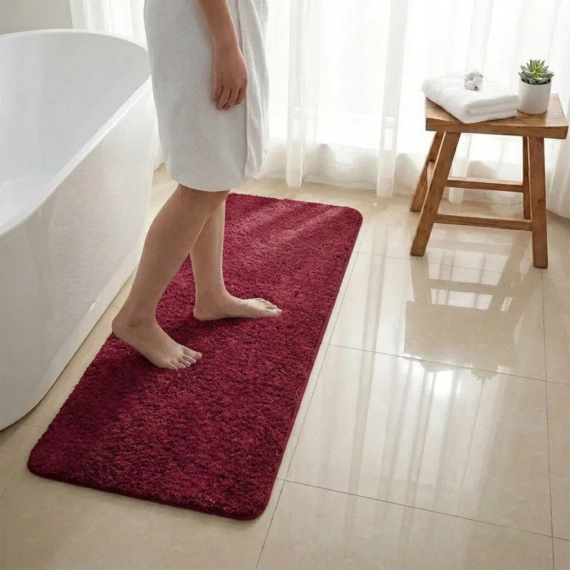 BathEase Anti Skid Runner Rug - Red media 1