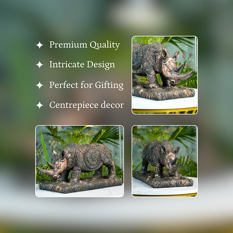 Rhino Power Resin Showpiece media 4