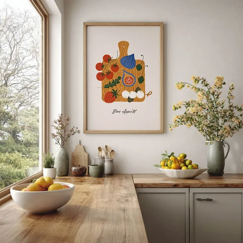 Kitchen Banquet Archival Canvas Wall Art - Brown media 6