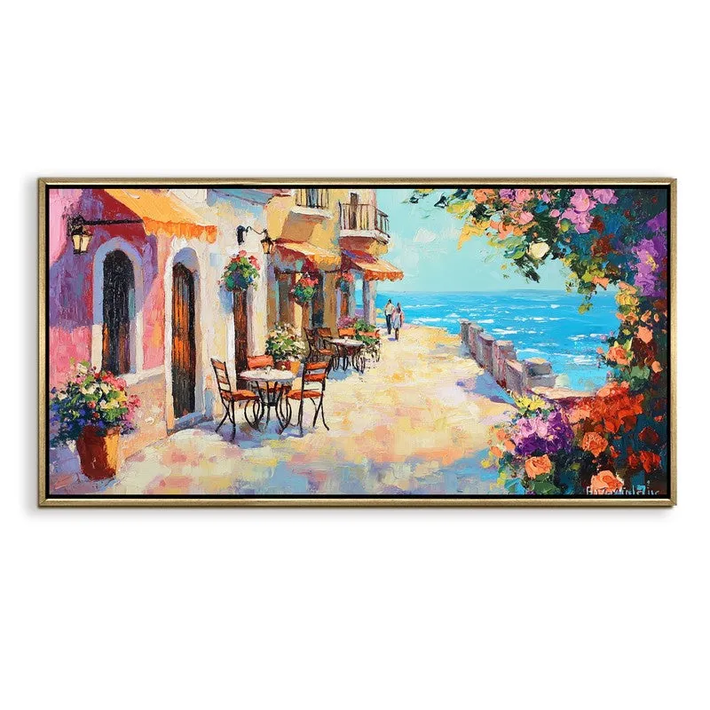 Promenade Canvas Wall Painting With Frame media 3