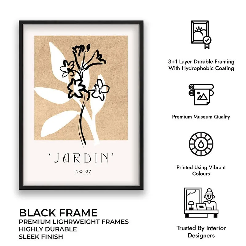 Fleuron Canvas Wall Painting With Black Frame media 9