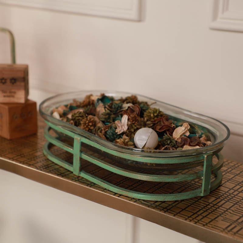 Bella Turquoise Decorative Plate With Stand media 3