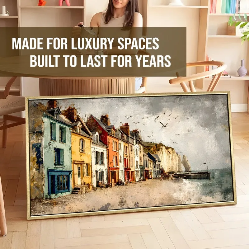 European Oceanfront Village Wall Art media 5