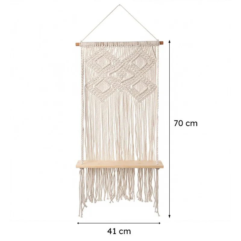 Sloan Macrame Wall Shelf media 6