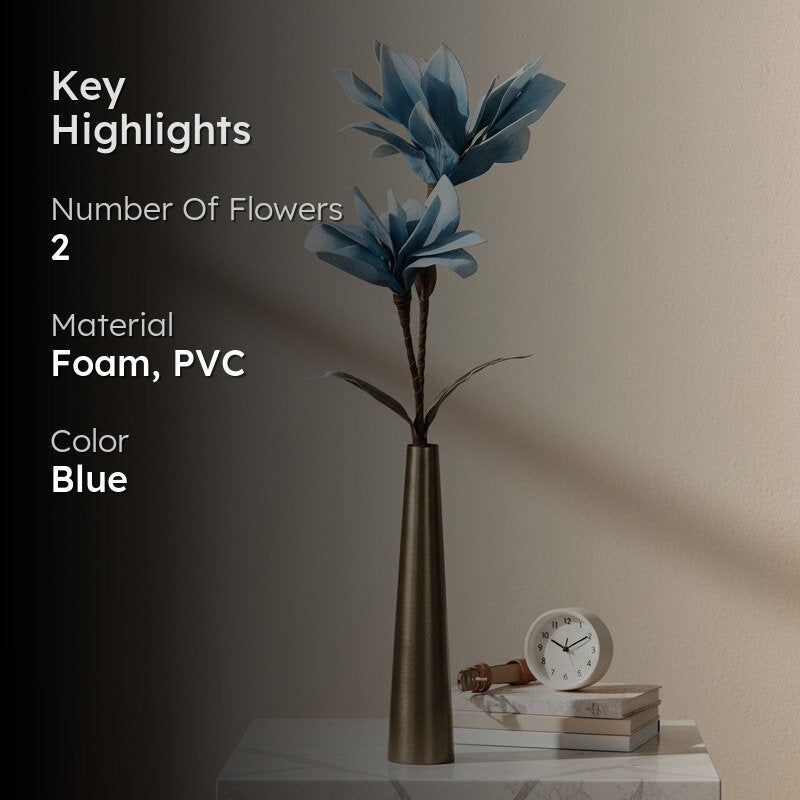 Artificial Velora Foam Flower Stick - Blue media 2