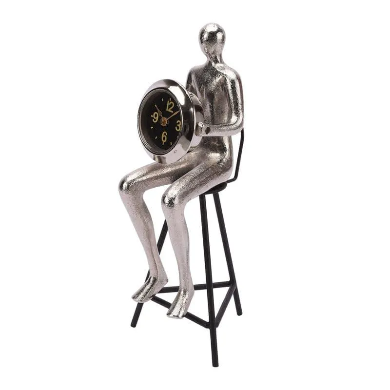 Character Table Clock - Silver media 5