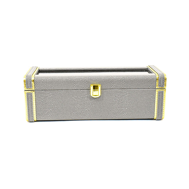 Tisquo I Faux Leather Watch Organizer - Grey media 3
