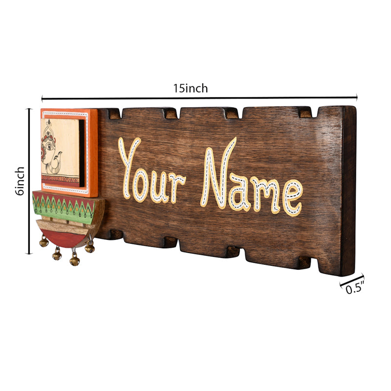 Name Plate Handcrafted Wooden Wall Accent media 7