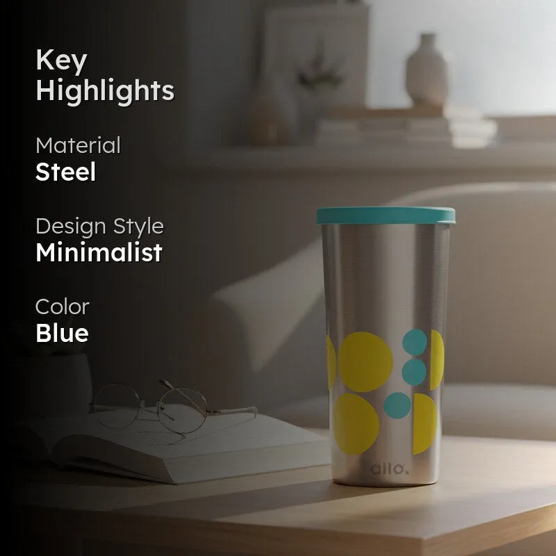 Truva Steel Tumbler - 550 ML media 2