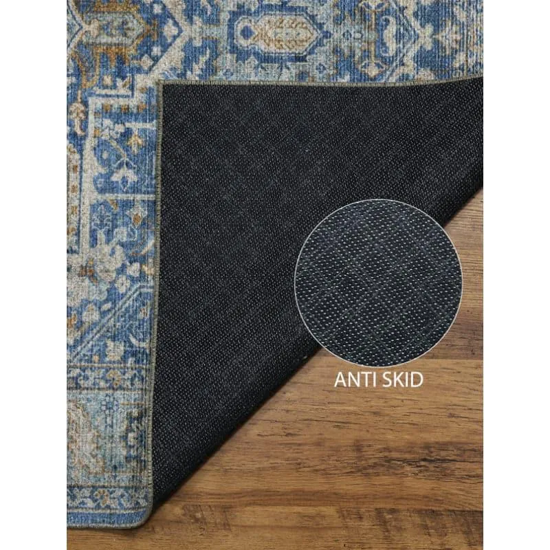 Hiraya Ethnic Anti Slip Polyester Carpet media 5