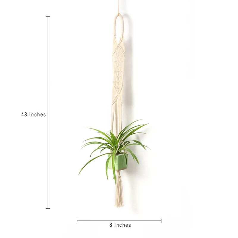 Boheme Botanica Macrame Hanging Planter (Multicolor) - Set Of Three media 7
