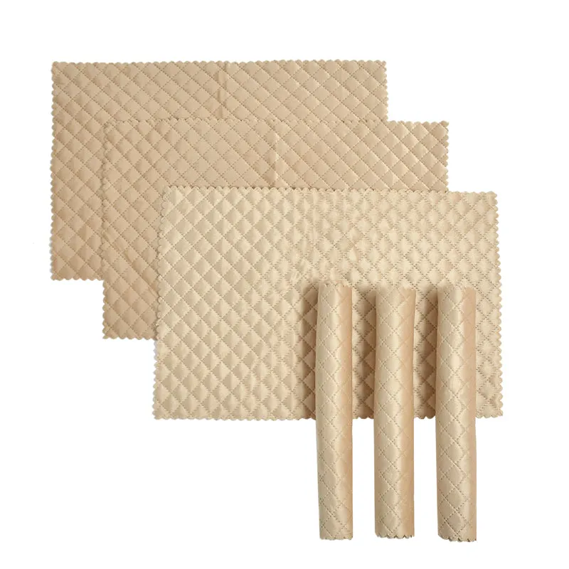 Osric Velvet Quilted Placemat (Beige) - Set Of Six media 3