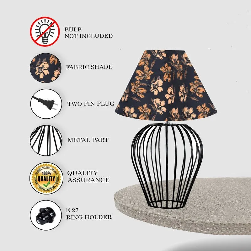EarthAura Rustic Desk Metal Table Lamp - Multicolor media 6