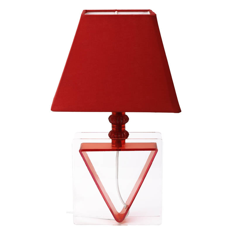 Indira Inverta Acrylic Table Lamp - Red media 5
