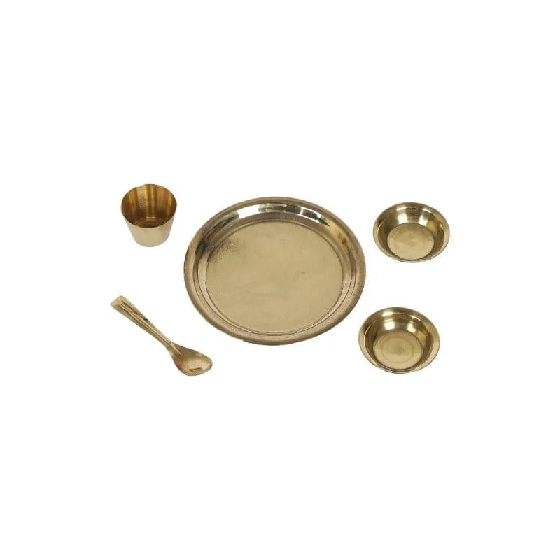 Suthana Bhog Pooja Thali - Set Of Four media 3