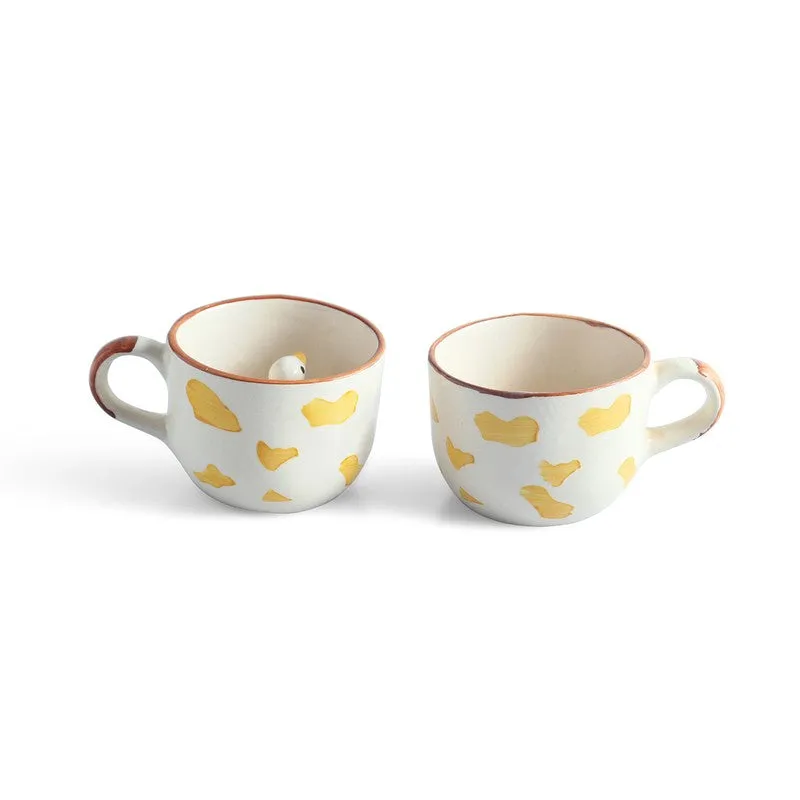 Peek (A - Boo Ceramic Tea Cup (200 Ml Each) - Set Of Two media 3