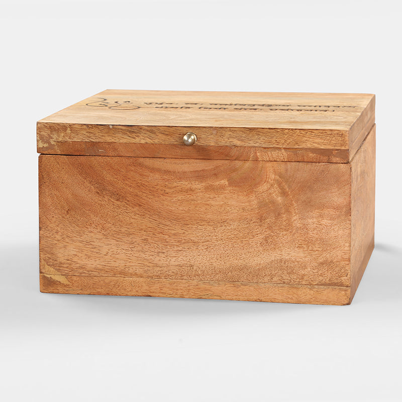 Earth Lide Mango Wood Storage Box media 5