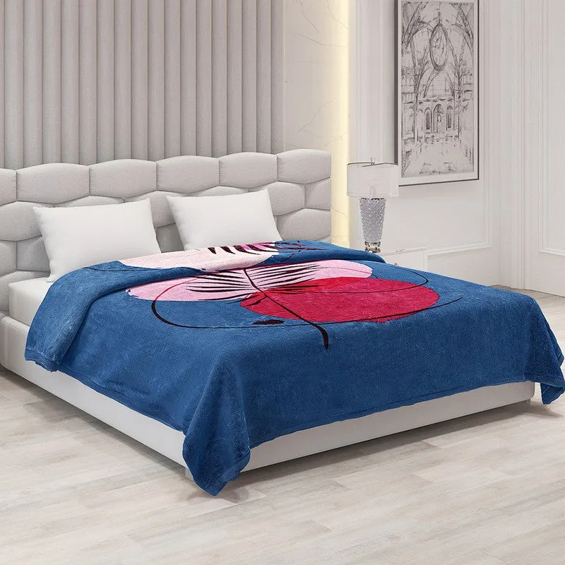Monte Carlo Desert Oasis Blanket (Blue,Pink)- 600 GSM media 1