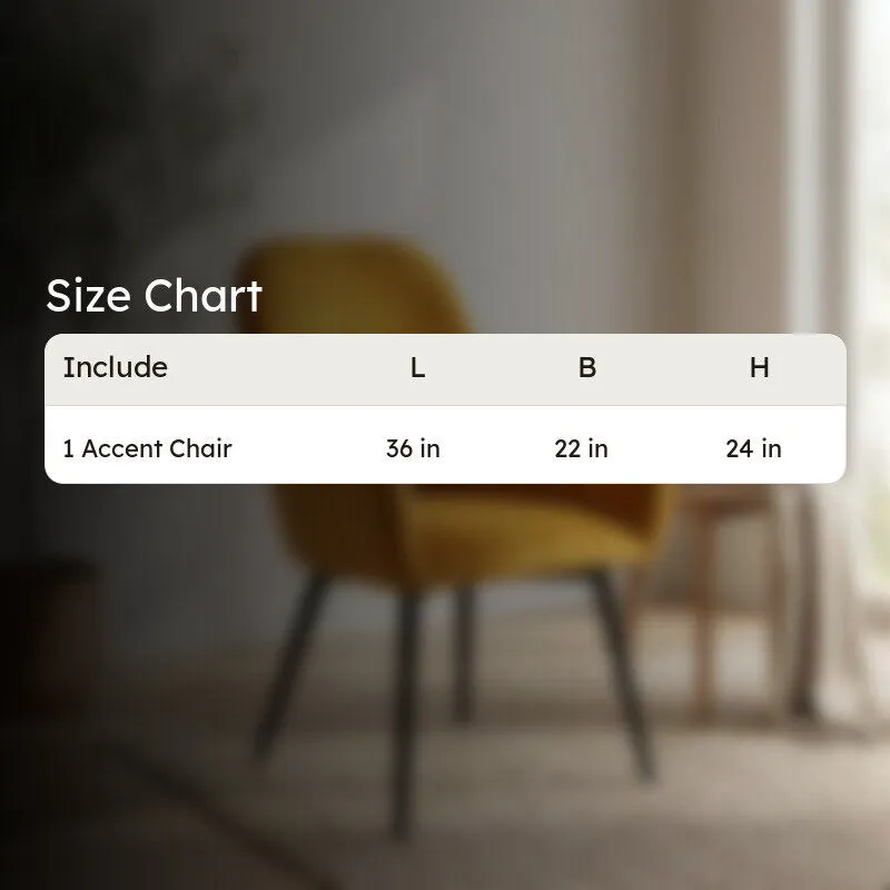Velmora Metal Accent Chair - Yellow media 8