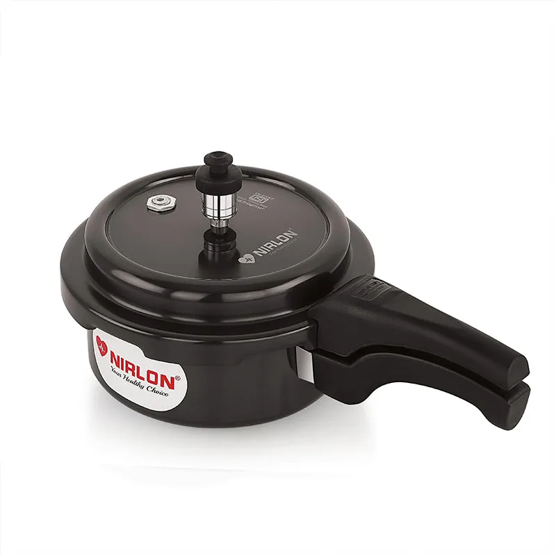 Nirlon Hard Anodized Pressure Cooker - 2000 mL/ 8 Inches media 9