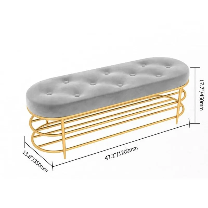 Tall Metal Shoe Rack - Gold,Grey media 8