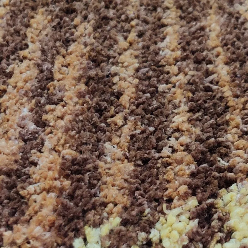 Tivrel Abstract Micro Fiber Area Rug - Brown media 5