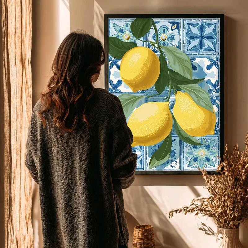 Golden Zest Canvas Wall Painting - Black Frame media 4