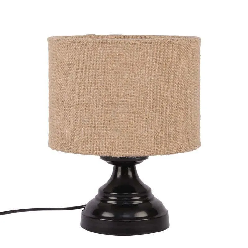 Solid Flickers Fabric Table Lamp - Brown,Black media 5