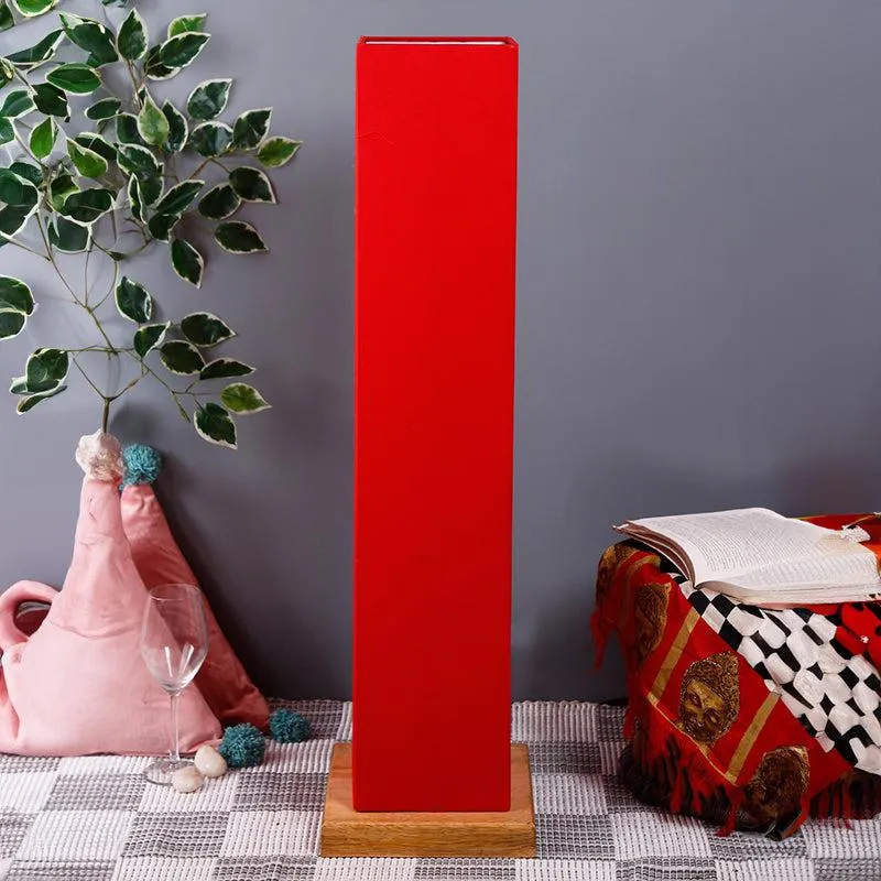 Ruya Wooden Tower Floor Lamp - Red media 3