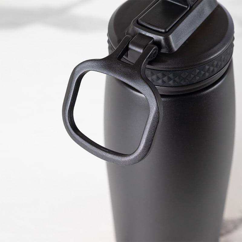 Turbo Hot & Cold Thermos Water Bottle (Black & Yellow, 1000 mL Each) - Set Of Two media 6