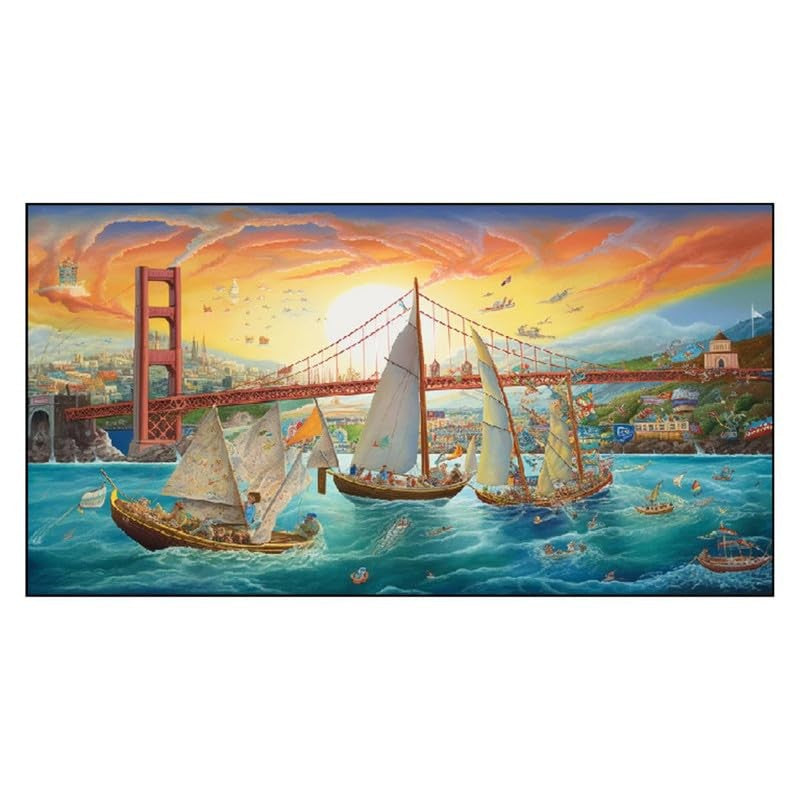 Bay Breeze Voyage Canvas Wall Painting With Frame media 4