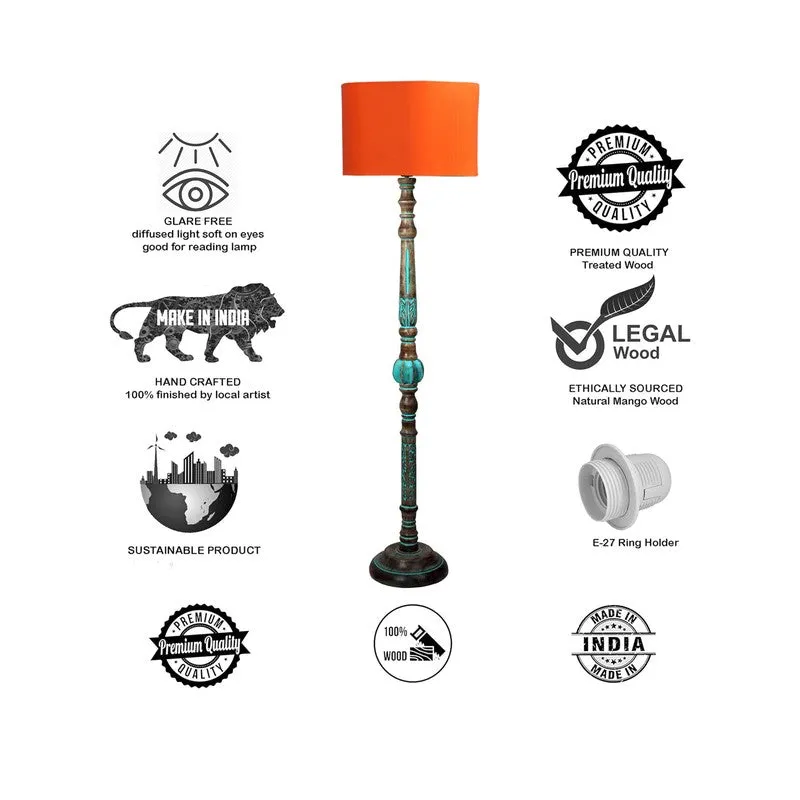 HaloCylinder Light Floor Lamp (Orange) media 7