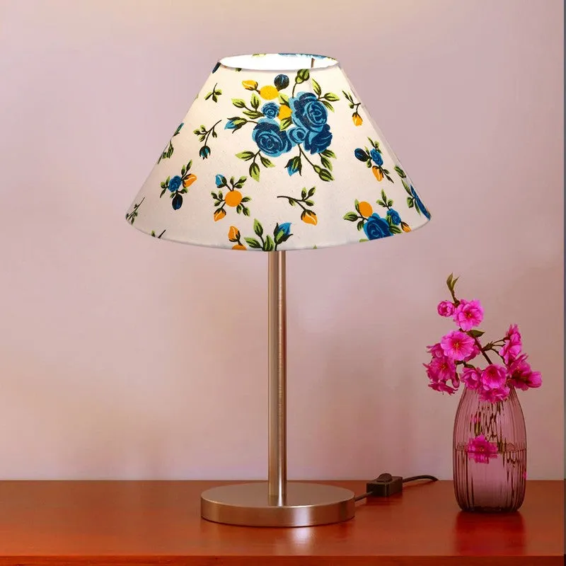 Noctra Velor Floral Table Lamp - Multicolor media 3