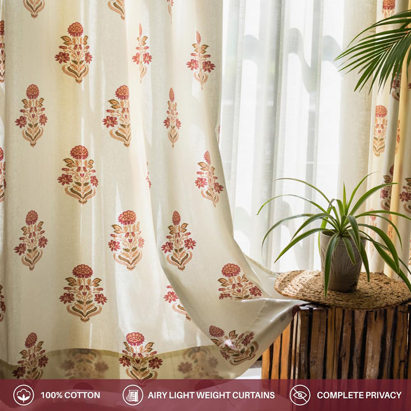 Urban Space Liberty Curtain (Maroon) - Set Of Two media 6