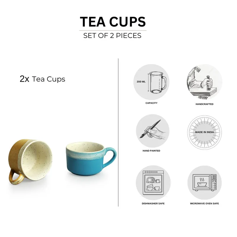 El-Bahr Ceramic Tea Cup (200 mL Each) - Set of Two media 6