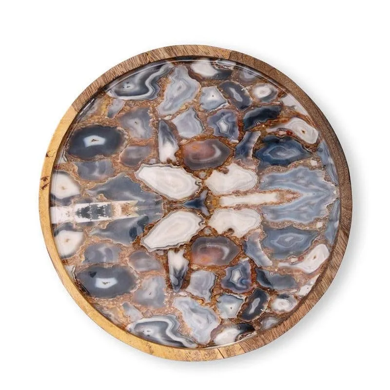 Pebble Glow Wood Platter media 4