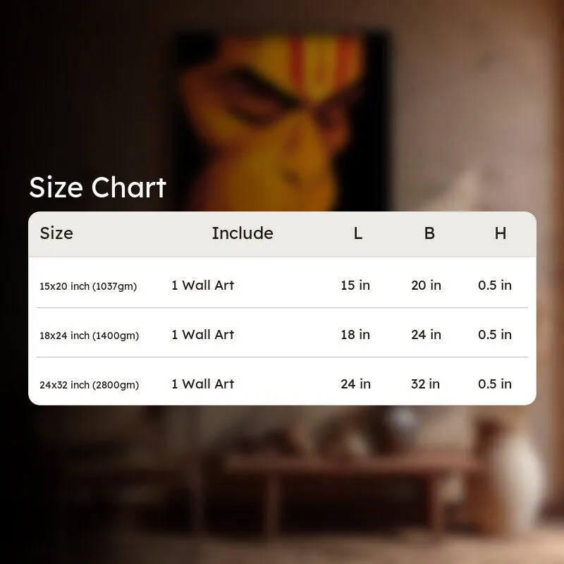 Powerful Bajrangbali II Archival Paper Wall Art media 9
