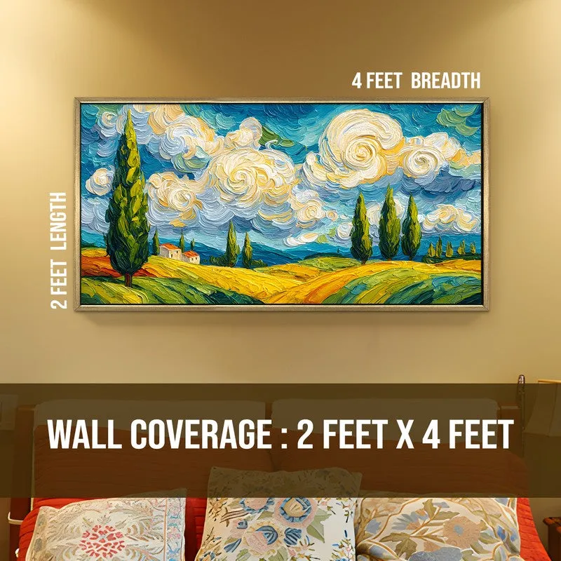 Skycrest Canvas Wall Painting With Frame media 8