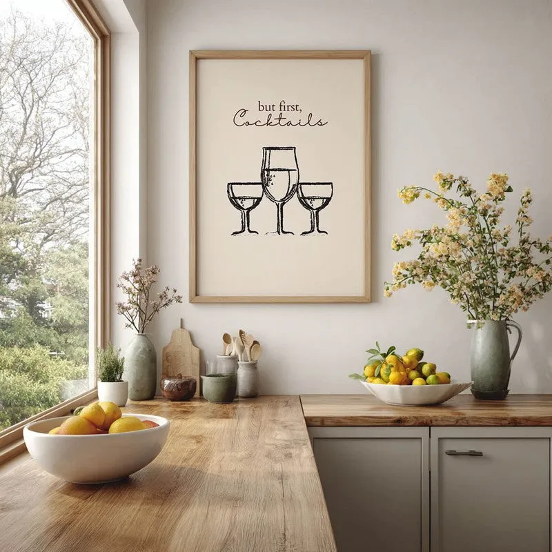 Wine Wall Mono Archival Canvas Wall Art - Brown media 6