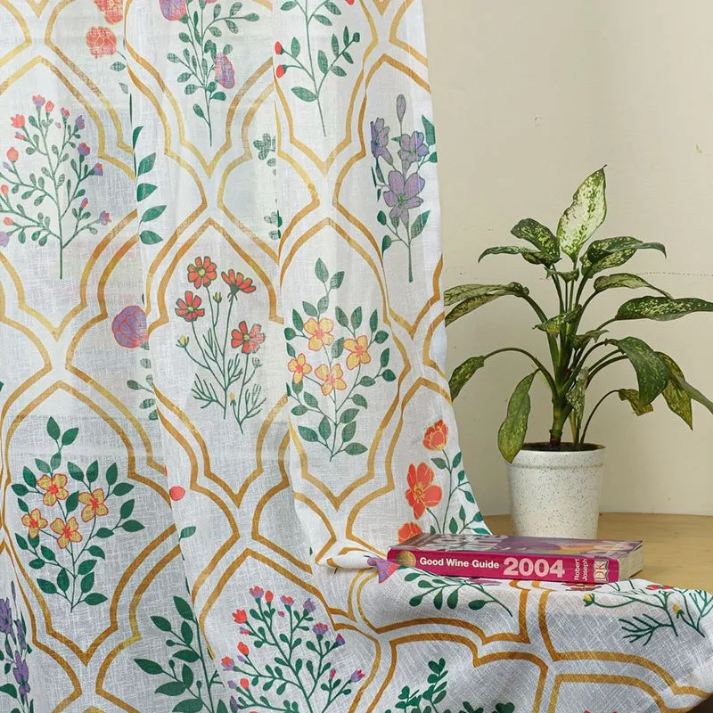 Shelyn Linen Texture Sheer Curtain - Set Of Two media 5