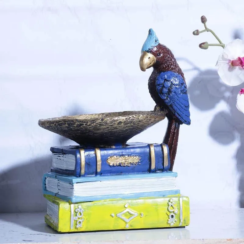 Vintage Books & Birdie Table Accent media 1